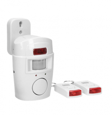 Virone bezvadu mini signalizācija ar iebūvētu sirēnu, kas tiek vadīta ar AS-1 tālvadības pulti
