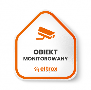 Uzraudzītā objekta uzlīme maza EltroxUzraudzītā objekta uzlīme maza Eltrox
