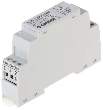 EWIMAR SUG-12VDC/DIN 12V DC pārsprieguma ierobežotājs uz DIN sliedesEWIMAR SUG-12VDC/DIN 12V DC pārsprieguma ierobežotājs uz DIN sliedes