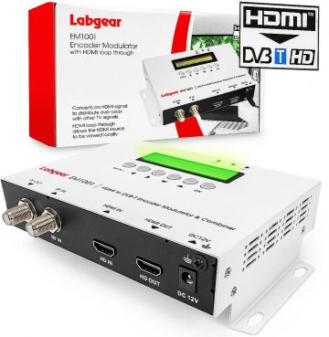HDMI uz DVB-T H.264 modulators Labgear EM1001 35MER / 100dBuV