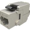 Solarix Cat.6A STP RJ45 pašbloķējošs keystone modulis SXKJ-10G-STP-BK-SA