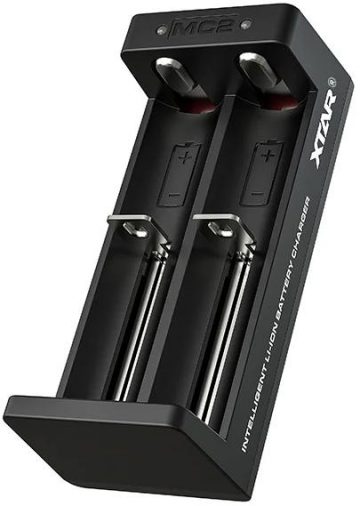 Xtar MC2C USB-C USB-C Li-ion 18650 cilindriskais akumulatoru lādētājsXtar MC2C USB-C USB-C Li-ion 18650 cilindriskais akumulatoru lādētājs