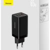 Baseus GaN 5 Pro Fast Charger CCGP120201 65W 1x USB-A 2x USB-C PD 3.0 QC 4.0 + USB-C kabelis