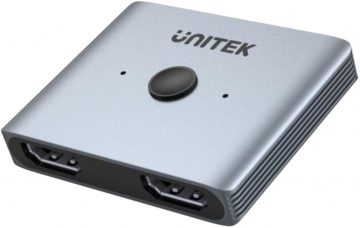 V1163A Unitek divvirzienu HDMI 2.1 8K 2-on-1 komutatorsV1163A Unitek divvirzienu HDMI 2.1 8K 2-on-1 komutators
