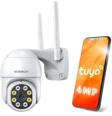 EasyCam Outdoor WiFi PTZ Camera Tuya 4MP 4x Zoom EC-4PT4L4IR