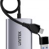 Адаптер Unitek V1427A01 USB/C/A на 2x HDMI MST FullHD