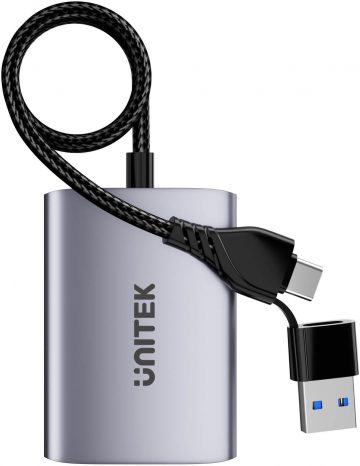 Адаптер Unitek V1427A01 USB/C/A на 2x HDMI MST FullHD Адаптер Unitek V1427A01 USB/C/A на 2x HDMI MST FullHD