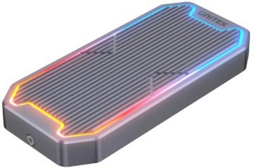 Корпус для твердотельного накопителя Unitek M.2 NVMe/SATA 10 Гбит/с RGB S1210B