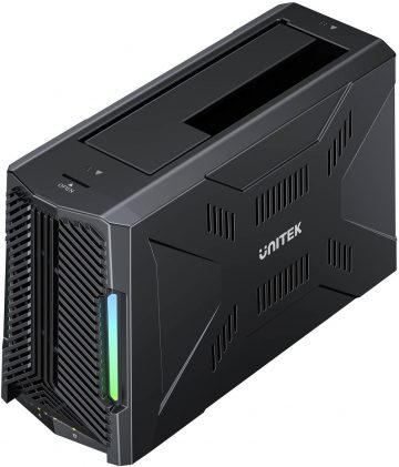 Unitek dokstacija, 1x M.2 NVMe disks, 1x SATA disks, USB-C 10 Gbps S1234B01-EU