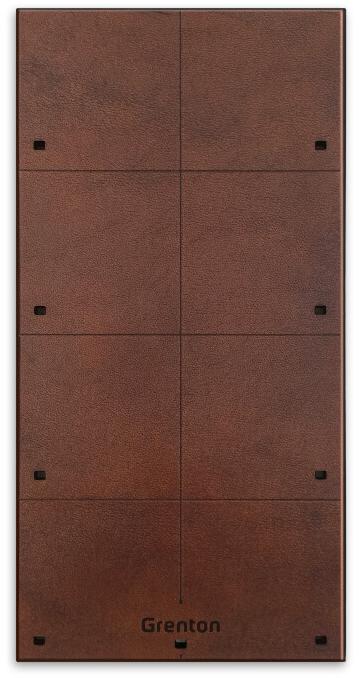 Skārienjūtīgais panelis SMART PANEL 8B tumša āda Grenton