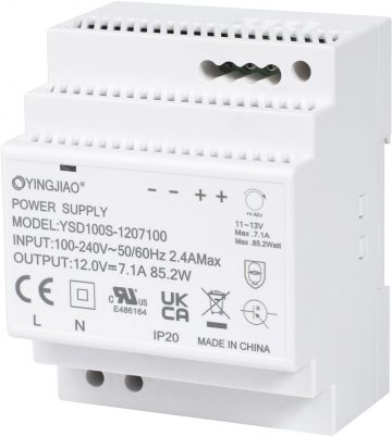 Импульсный источник питания на DIN-рейку YINGJIAO YSD100S-1207100 12 В/85 Вт/7,1 А