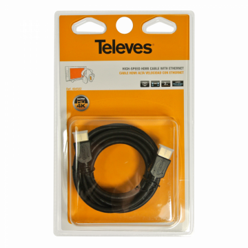 Televes HDMI 2.0 kabelis atsauces numurs 494502 3 m 4K Televes HDMI 2.0 kabelis atsauces numurs 494502 3 m 4K