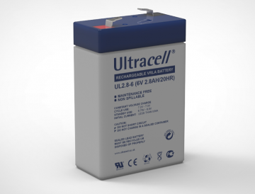 AGM ULTRACELL UL 6V 2.8Ah akumulators AGM ULTRACELL UL 6V 2.8Ah akumulators