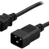 IEC 320 C14(M) / SCHUKO(F) ADAPTĒRA 20CM KĀBELIS UPS BLACK PowerWalker