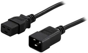 IEC 320 C14(M) / SCHUKO(F) ADAPTĒRA 20CM KĀBELIS UPS BLACK PowerWalker