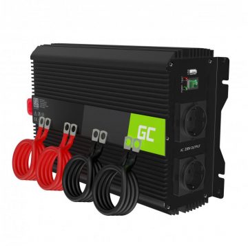 Green Cell PRO 12V / 230V 3000W/6000W SINUSOID MODIFICĒTS INVERTER INVGC12