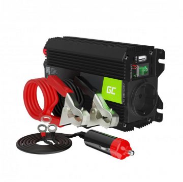 Green Cell PRO 12V / 230V 300W / 600W SINUSOIDA KONVERTERIS INVGC05
