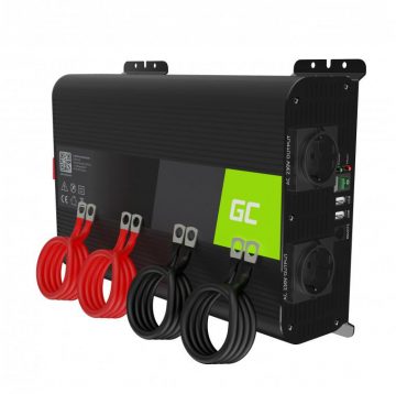 Green Cell PRO 12V / 230V 2000W / 4000W SINUSOIDA KONVERTERIS INVGC11