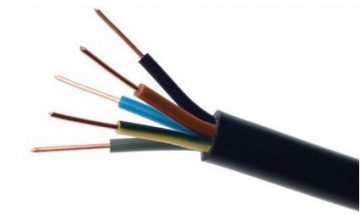 Elektriskais zemējuma vads YKY 0,6/1kV 5x4mm2 Melns ELEKTRISKAIS KĀBELS 1m