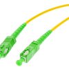 OPTISKĀS ŠĶIEDRAS SAVIENOJUMS SM 1M SIMPLEX 9/125, SC/APC-SC/APC 3MM