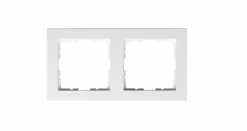 Рамка GVS 2-местная, белая глянцевая. Система для 55 датчиков KNX. Рамка GVS 2-местная, белая глянцевая. Система для 55 датчиков KNX.