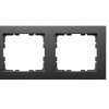 Рамка GVS 2-угловая, графитовый матовый. Система для 55 датчиков KNX. Рамка GVS 2-угловая, графитовый матовый. Система для 55 датчиков KNX.