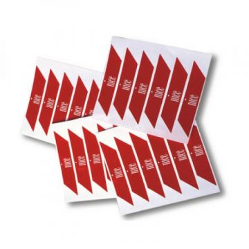 Įspėjamieji lipdukai ant barjero rankenos Nice WA10 - (24 vnt.)