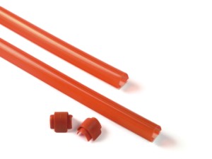 XBA13 - Guminė juostelė raudona, apsauginė, 9x1m - komplektas su dangteliais - apsauga ginklams XBA14, XBA15, XBA19