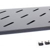 Getfort 19 collu 1U 270 mm universāls plaukts melns Getfort 19 collu 1U 270 mm universāls plaukts melns
