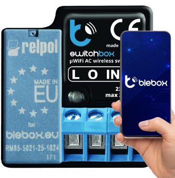 Switchbox v3 releja modulis BleboxSwitchbox v3 releja modulis Blebox