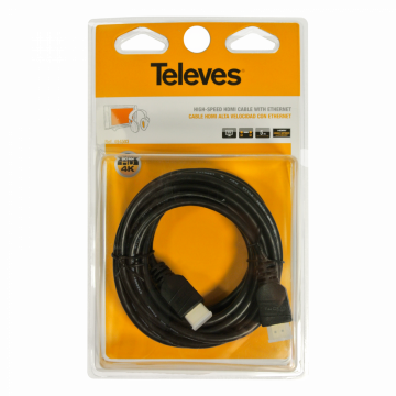 Televes HDMI 2.0 cable reference no. 494501 1.5 m 4K Televes HDMI 2.0 cable reference no. 494501 1.5 m 4K