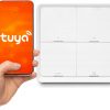 TUYA SC04 Smart ZigBee nupuga kaugjuhtimispult, 4 kanalit, 12 stseeni