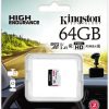 Kingston High-Endurance UHS-I 64GB microSD atmiņas karte 24/7 (videoreģistratori un monitorings)