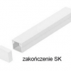 Savienotājelementi elektroinstalācijas kabeļu līnijām, gala WHITE SK 25x18 (1 gab.) (1 gab.)