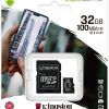 Kingston Canvas Select Plus microSDHC C10 UHS-I 32GB atmiņas karte Kingston Canvas Select Plus microSDHC C10 UHS-I 32GB atmiņas karte