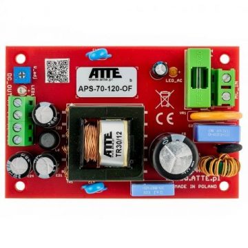SMPS 12V 6A 72W tīkla barošanas avots ATTE APS-70-120-OF