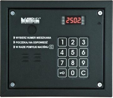 Laskomex CP-2503P melns Audio panelis ar kameras savienojumu Laskomex CP-2503P melns Audio panelis ar kameras savienojumu
