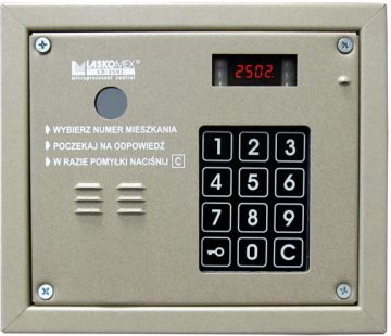 Laskomex CP-2503R bēšs Audio panelis ar RFID atslēgu lasītāju