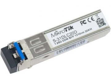 MIKROTIK S-31DLC20D 1.25G SM 20km 1310nm SFP MODULSMIKROTIK S-31DLC20D 1.25G SM 20km 1310nm SFP MODULS