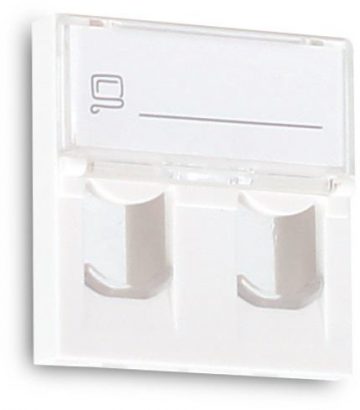 GETFORT ADAPTER 2 MOD 2XRJ45 MOSAIC 45x45 ммGETFORT ADAPTER 2 MOD 2XRJ45 MOSAIC 45x45 мм