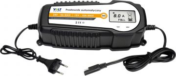 AUTOMĀTISKAIS LĀDĒTĀJS VOLT POLIJĀ 10A 12/24V LCD AUTOMĀTISKAIS LĀDĒTĀJS VOLT POLIJĀ 10A 12/24V LCD