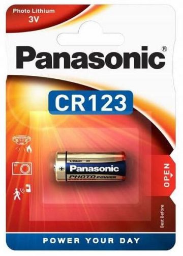 Baterija CR123A PANASONIC (blisteris 1 gab.)Baterija CR123A PANASONIC (blisteris 1 gab.)