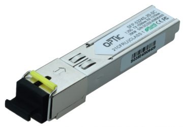 Модули SFP WDM 1,25 Гбит/с, SC SM, 16 дБ (20 км) TX1550/RX1310