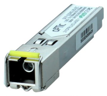 Модули SFP WDM 1,25 Гбит/с, SC SM, 16 дБ (20 км) TX1550/RX1310