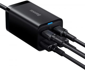 Настольное зарядное устройство Baseus GaN 3 Pro CCGP040101 65 Вт 2x USB-A 2x USB-C PD 3.0 QC 4.0