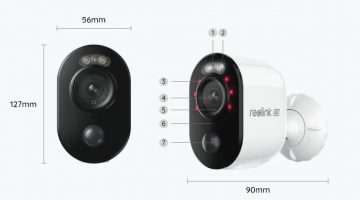Reolink Argus B350 uzlādējama 8MPx Wi-Fi IP kamera