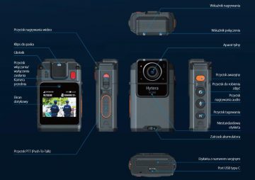 Hytera SC580 IR 64GB korpusa kamera