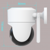 EasyCam āra WiFi Tuya 5MP 4 x tālummaiņa IP kamera EC-5PT4DL