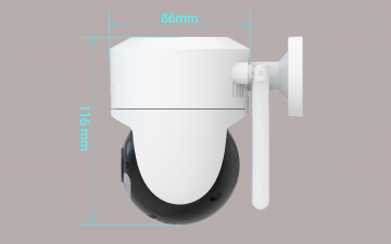 EasyCam āra WiFi Tuya 5MP 4 x tālummaiņa IP kamera EC-5PT4DL