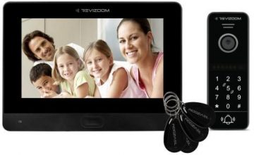 Video durvju tālrunis REVIZOOM RM-T471HD BLACK/RC-411HD-CK
